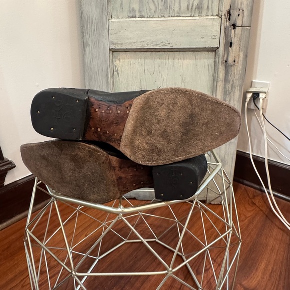 Corral Women's Circle G Cross Black Crackle Embroidered Leather Western Boots 9 - Picture 9 of 9